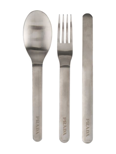 prada stainless steel cutlery.